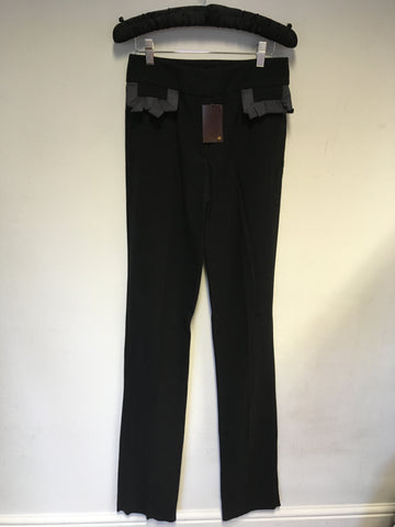 BRAND NEW MULBERRY SAMPLE CHARCOAL WOOL TROUSERS SIZE 10