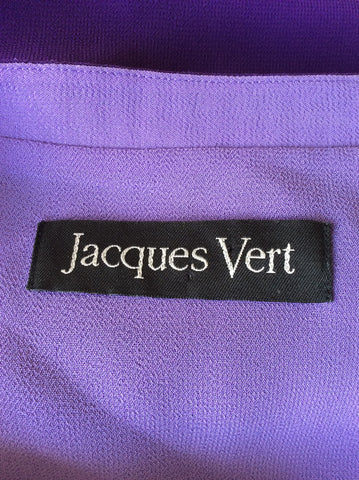 JACQUES VERT PURPLE EMBROIDERED LONG DUSTER COAT SIZE 16