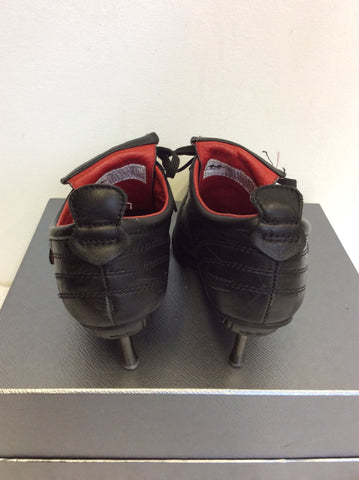 DIVERSE BLACK LEATHER LACE UP HEELS SIZE 5/38
