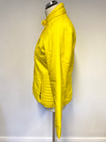 EIDER OF FRANCE BENGER RIBANA BRIGHT YELLOW LIGHTLY PADDED JACKET SIZE S/M
