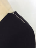 BRAND NEW CoSTUME NATIONAL BLACK WOOL LONG SLEEVE SHIFT DRESS SIZE 40 UK 12