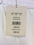 BRAND NEW COLEBROOKE BY WINDSMOOR WHITE FORMAL TROUSERS SIZE 20