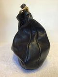 MARC JACOBS BLACK LEATHER TOP HANDLE SHOPPER BAG