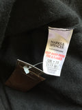 BRAND NEW MARKS & SPENCER BLACK SCOOP NECK CARDIGAN WITH CASHMERE SIZE 22