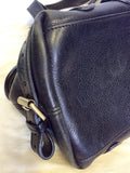 MULBERRY BLACK LEATHER FRONT POSTMAN LOCK POCKET SHOULDER BAG