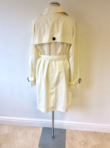 JAEGER WHITE BELTED TRENCH COAT/ MAC SIZE 16