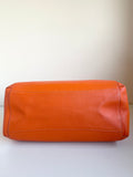 DESIGNER LOPEZ TAIBO ORANGE LEATHER TOTE BAG