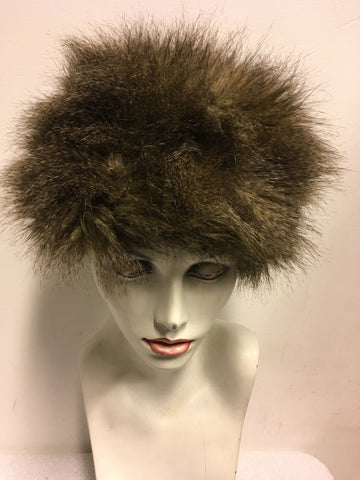 MARKS & SPENCER BROWN FAUX FUR HAT