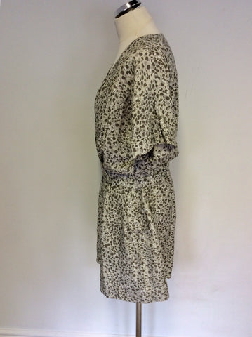 SMART REISS BEIGE PRINT SHORTS PLAYSUIT SIZE 10