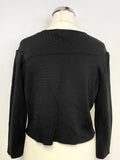 PHASE EIGHT BLACK 3/4 SLEEVE KNIT BOLERO SIZE 10