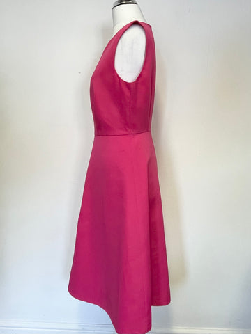 PRECIS FUSHIA PINK SLEEVELESS A LINE DRESS SIZE 8