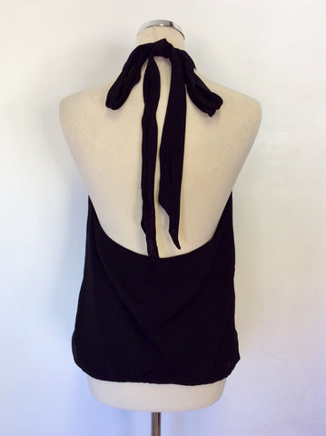 COAST BLACK HALTERNECK TOP SIZE 16