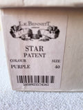 LK BENNETT STAR PURPLE PATENT LEATHER HEELS SIZE 7/40