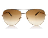 TOM FORD UNISEX CHARLES GOLD RIMMED SUNGLASSES IN CASE