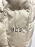 THE NORTH FACE IVORY PADDED QUILTED COAT SIZE M