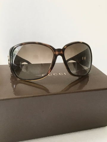 GUCCI 3027/S HAVANA TORTOISE BROWN FRAME WITH DARK GREY GRADIENT LENS SUNGLASSES