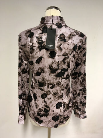 BRAND NEW PAUL SMITH FLORAL PRINT COTTON FITTED SHIRT SIZE 40 UK 10/12