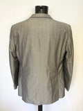 TED BAKER GREY CHECK 3 PIECE COTTON SUIT SIZE 44 /38W/ 30L