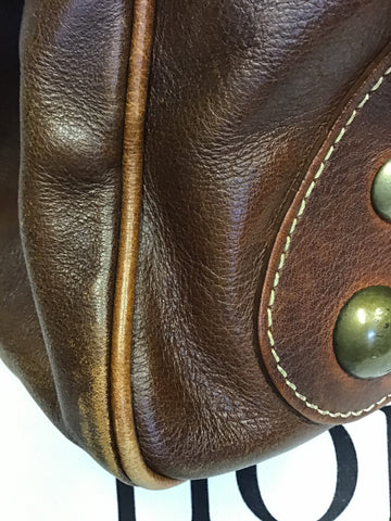 HOBBS CHESTNUT BROWN LEATHER SHOULDER BAG
