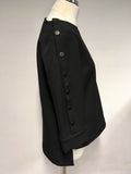 PHASE EIGHT BLACK STUDDED TUNIC TOP SIZE 10