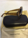 LOUIS VUITTON HONEY BROWN OBSESSION CARRE SUNGLASSES