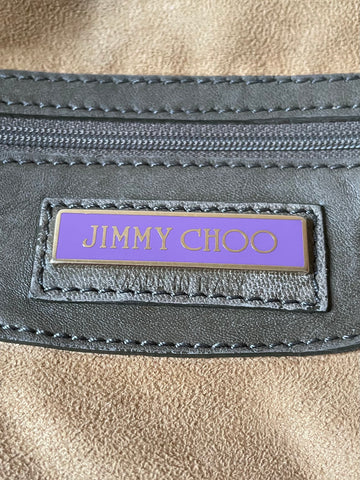 JIMMY CHOO OLIVE GREEN SNAKESKIN LARGE LEATHER SHOULDER BAG