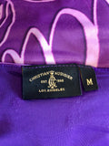 CHRISTIAN AUDIGIER PURPLE PRINT STRETCH DRESS SIZE M