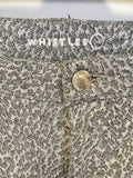 WHISTLES LIGHT GREY PRINT ANKLE GRAZER JEANS SIZE 34”