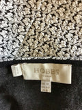 HOBBS BLACK & WHITE PRINT 3/4 SLEEVE DRESS SIZE 12