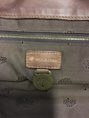 MULBERRY JONI BROWN SOFT LEATHER CROSS BODY SLOUCH HOBO BAG