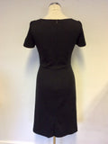 LK BENNETT DARK GREY WOOL PENCIL DRESS SIZE 8