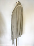 PHASE EIGHT OATMEAL LINEN BLEND CARDIGAN SIZE 16