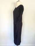 BRAND NEW CHARLI SHAYE DARK BLUE TIE SIDE SHIFT DRESS SIZE 12