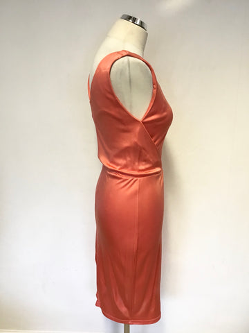 LK BENNETT CORAL SLEEVELESS PENCIL DRESS SIZE 10