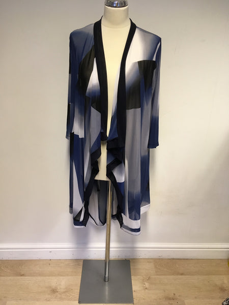 BRAND NEW TAKING SHAPE BLUE PRINT SEMI SHEER DUSTER COAT SIZE S PLUS SIZE