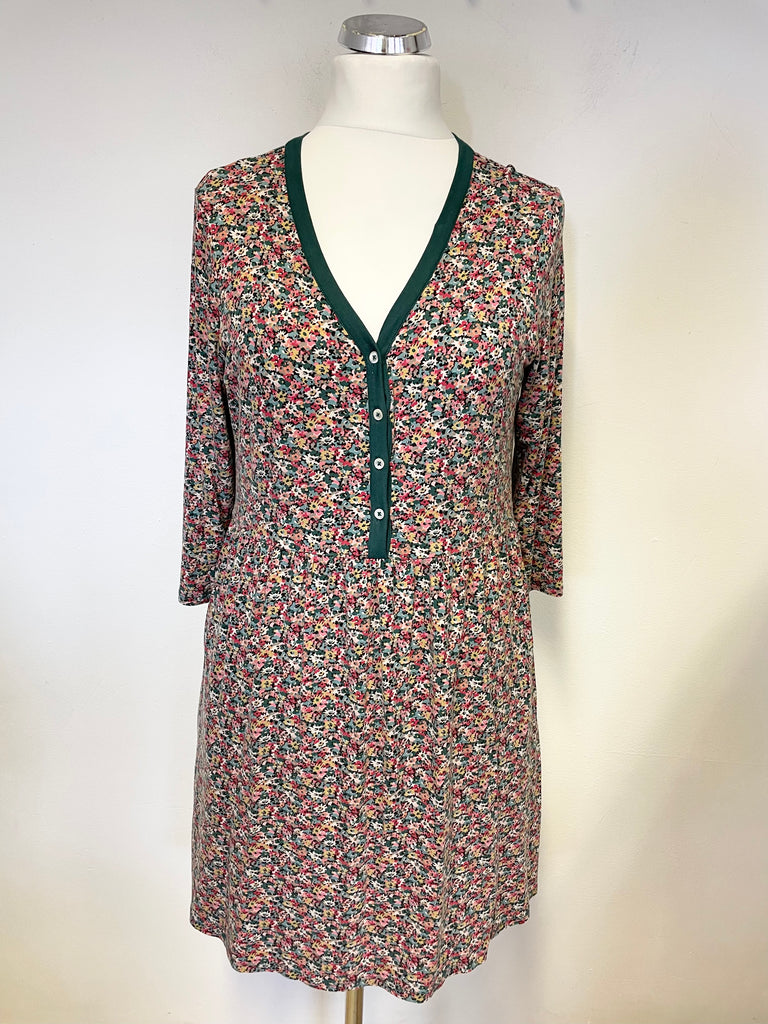 CATH KIDSTON MULTI COLOURED DITSY FLORAL PRINT 3/4 SLEEVE STRETCH JERS Whispers Dress Agency CATH KIDSTON MULTI COLOURED DITSY FLORAL PRINT 3/4 SLEEVE STRETCH JERS Whispers Dress Agency
