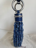 VINTAGE CHLOE 2002 BLUE BEADED CRESCENT SPECIAL OCCASION / EVENING BAG