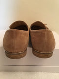 GALLERY BEIGE SUEDE TASSEL TRIM LOAFERS SIZE 6/39