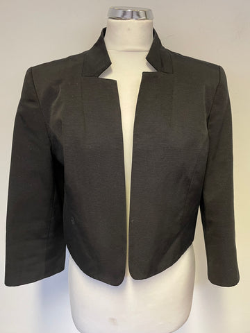 THE COLLECTION FOR DEBENHAMS BLACK SHORT 3/4 SLEEVE OCCASION JACKET SIZE 16