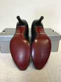 BRAND NEW GABOR OPERATION BLACK LEATHER HEELS SIZE 4/37