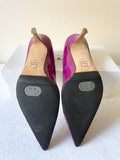 LK BENNETT STAR PURPLE PATENT LEATHER HEELS SIZE 7/40