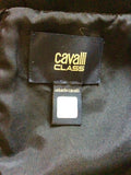 CAVALLI CLASS BLACK & WHITE PRINT BODYCON DRESS SIZE 10
