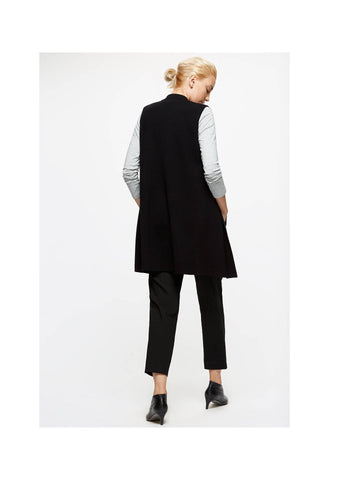 JIGSAW BLACK STRETCH SLEEVELESS JACKET/ GILET SIZE S