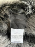KARL DONOGHUE BLACK REVERSIBLE SHEARLING LAMBSKIN FUR LINED BUCKET HAT ONE SIZE