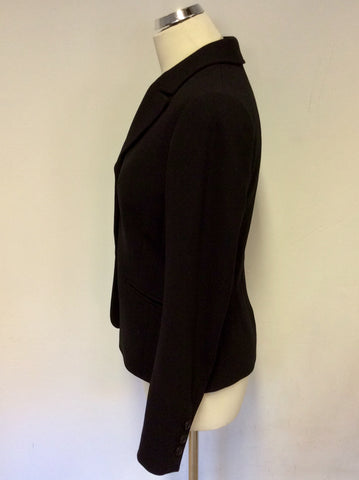 HOBBS BLACK WOOL SUIT JACKET SIZE 10