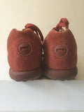 CAMPER RED SUEDE PELOTAS LACE UP SNEAKER SHOES SIZE 3.5/36