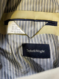 TAYLOR & WRIGHT CREAM SINGLE BREASTED LINEN BLEND JACKET SIZE 44