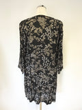 THE MASAI CLOTHING COMPANY FLORAL PRINT 3/4 SLEEVE DRESS SIZE M