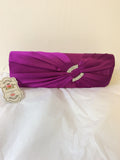 BRAND NEW FASHION ONLY FUSCHIA PINK DIAMANTÉ TRIM SATIN CLUTCH BAG