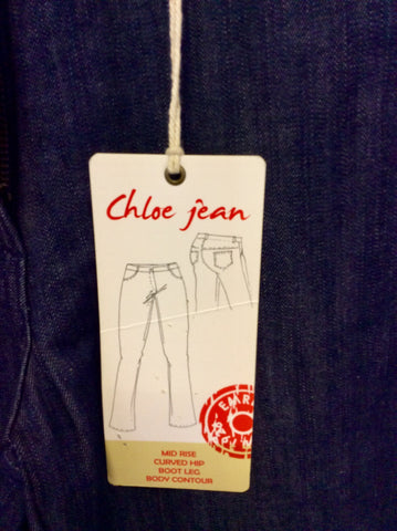 BRAND NEW EMRECO DARK BLUE CHLOE JEANS SIZE 10